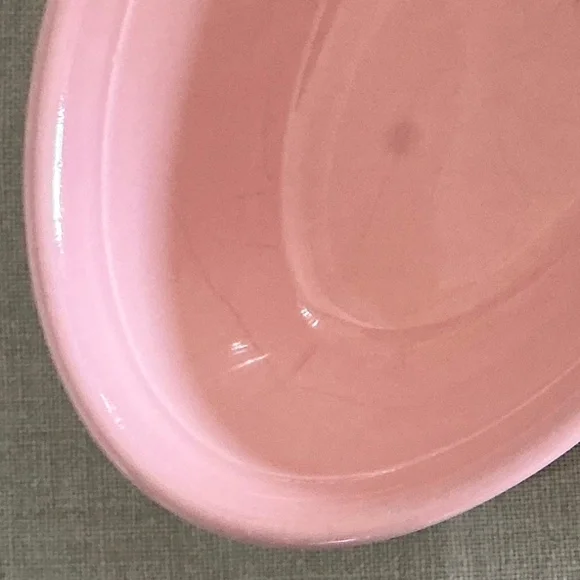 Vintage Taylor Smith Taylor TST Genuine Oven Serve Ware Pink Bowls USA Set of 2 - Picture 13 of 15